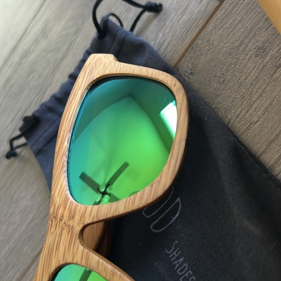 Raw Wood Shades Bamboo Frame Mirror Sunglasses - Picture 4 of 6